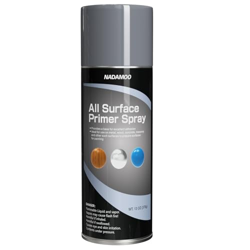 NADAMOO All Surface Primer Spray, One-Part Epoxy Primer Matte Gray, 1 Can, Enhance Adhesion for Multi Surface - Porcelain, Glass, Metal, Plastic, Wood - Image 1