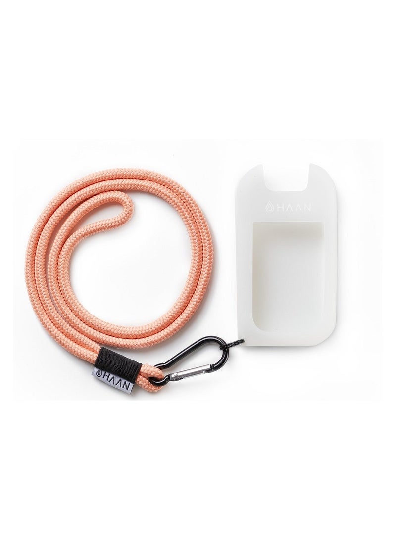 Haan Case and Lanyard for Hand Sanitizers Orange 1unit - Image 1