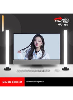 General Live Light Supplementing Computer Anchor Desktop Special Beauty Rejuvenation Live Room Double Row LED Shake Audio And Video Ling Yue-Specifications:【upgraded Model☆3000lm】 Double Row Fill Light (thr  - Image 1