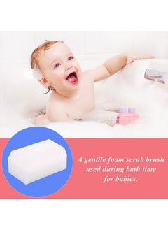 Safe-O-Kid Safe O Kid Bathing Soft Foam Sponge Sensory Scrubber With Bristle Brush Cradle Capgentle On Cleaning Infant For Body Hair And Scalp Whitepack Of 1  - Image 3