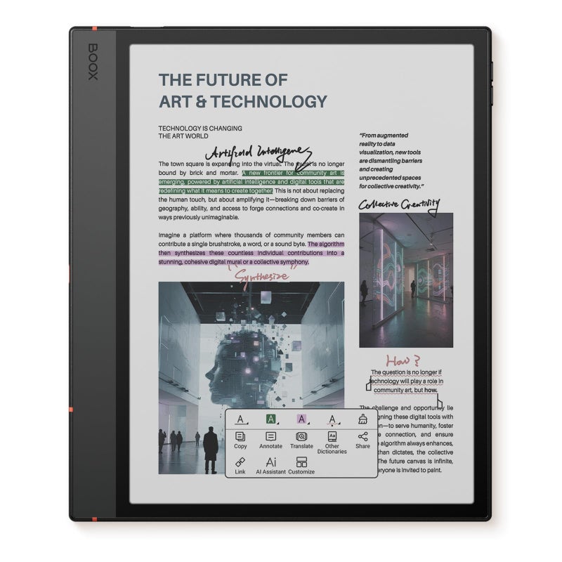 BOOX جهاز BOOX Tablet 103 Note Air 5 C 6G 64G - جهاز لوحي بحبر إلكتروني ملون لتدوين الملاحظات - Image 2
