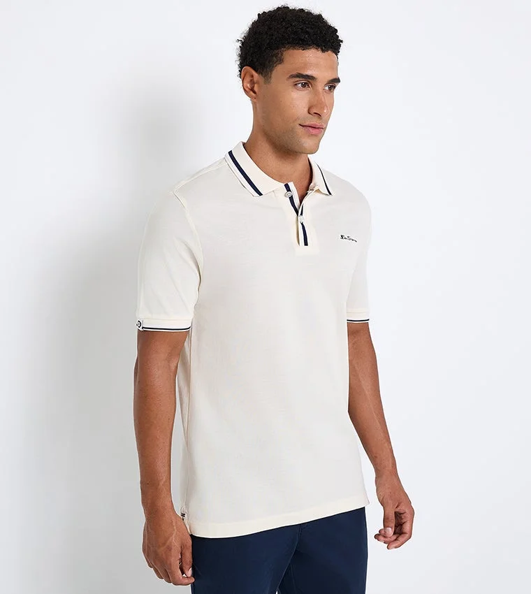 Ben Sherman  Ben Sherman Men's Short Sleeve Solid Polo Tees for Men | Best Price UAE
