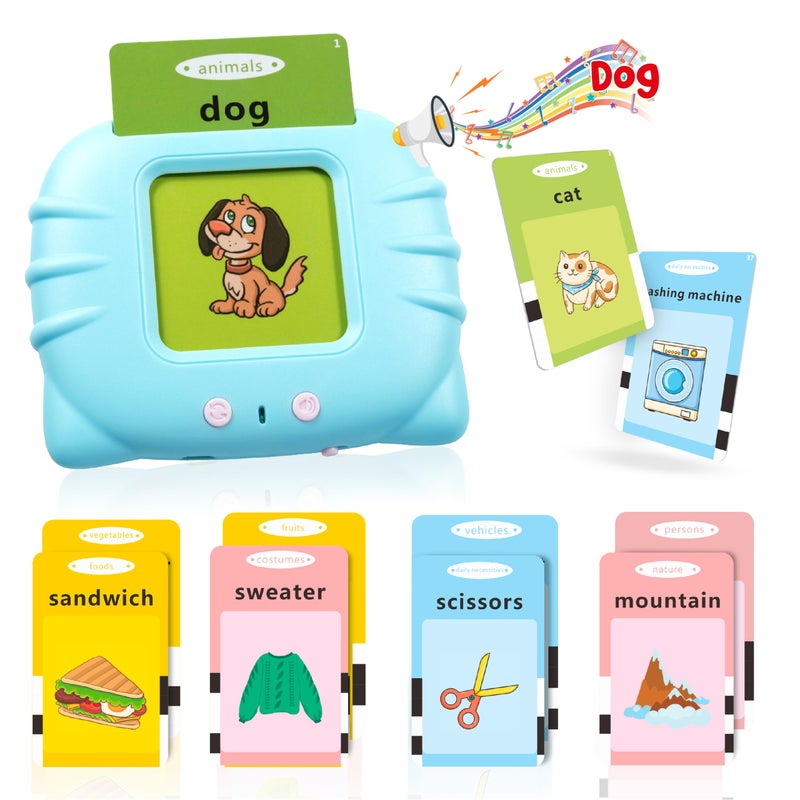 QuTZ Toddler Toys Sight Words Talking Flash Cards for Ages 2 3 4 Boys and Girls Autism Sensory Toy for Autistic Children Learning Educational Montessori Speech Therapy Toys 224 Sight Words - Image 4