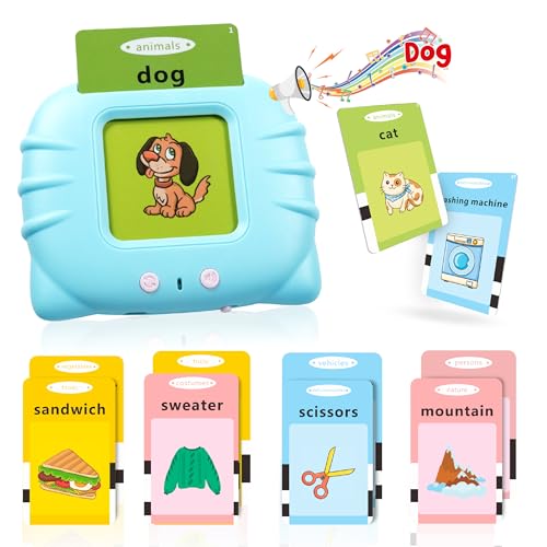QuTZ Toddler Toys Sight Words Talking Flash Cards for Ages 2 3 4 Boys and Girls Autism Sensory Toy for Autistic Children Learning Educational Montessori Speech Therapy Toys 224 Sight Words - Image 1