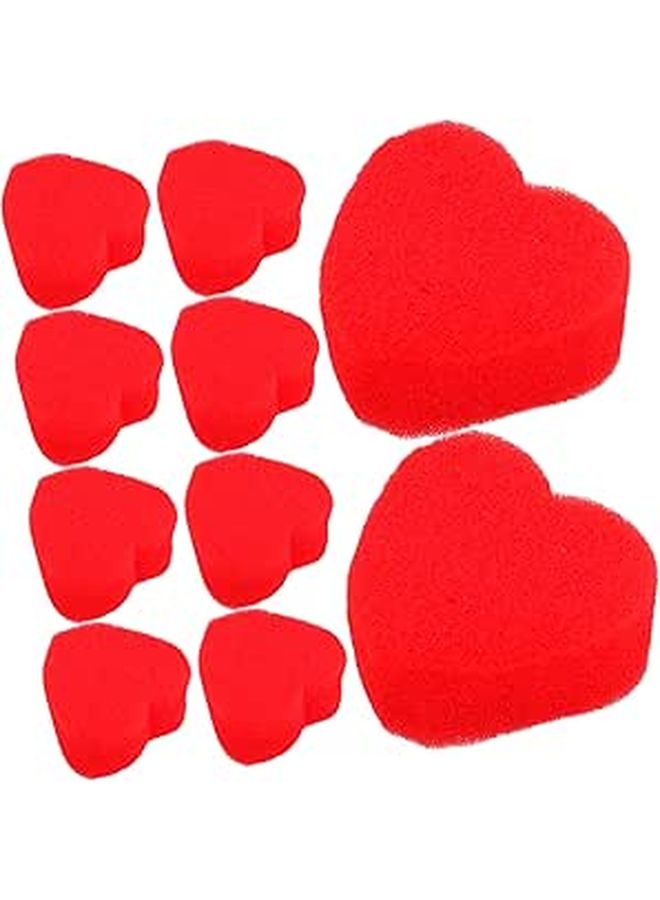 20 Pairs Heart Shaped Sponges for Magic Tricks Close Up Illusion Performance Stage Props - Image 1