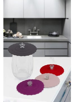 ‎okyanus Home Ocean Home Set of 2 Silicone Cup Lids  - Image 3