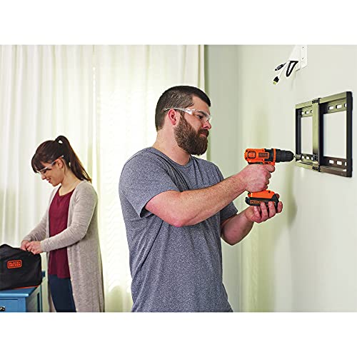 BLACK+DECKER 20V MAX 68-Piece Cordless Drill and Home Tool Project Kit with Tool Storage Bag (LDX120PK) - Image 2