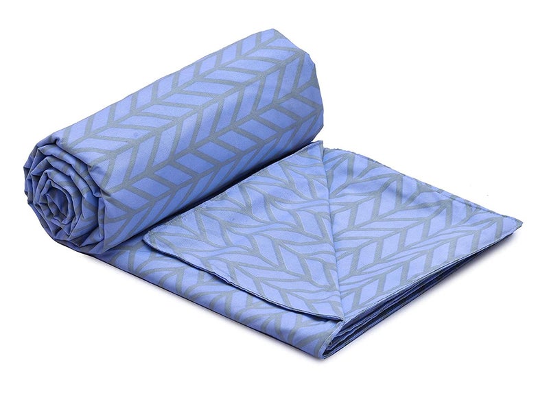 RUSTIC LINEN Soft Microfiber Cotton Printed Cotton Single Duvet Cover Combo, Self Printed Duvet Cover 60" x 90" Inch - 2 Piece Single Duvet Cover (Green and Blue) - Image 5