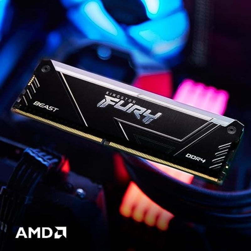 ذاكرة سطح المكتب للألعاب، DDR4، أسود، إضاءة RGB وزمن وصول منخفض CL16 - Image 5