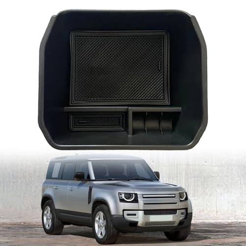 Lotcesfun Armrest Box Center Console Organizer Compatible with Land Rover Defender 90 110 130 20202023 Only for Refrigerator Version Armrest Storage Box for Defender - Image 1