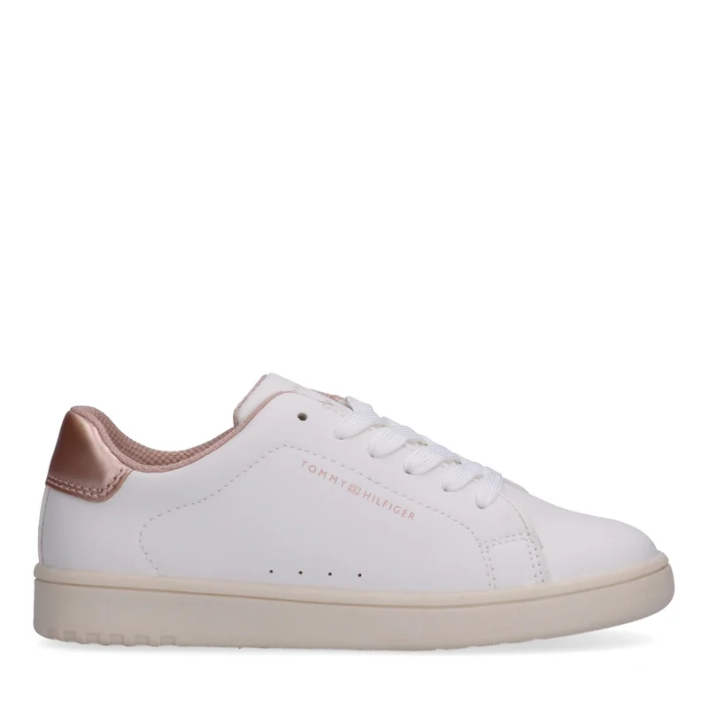 تومي هيلفيغر Little Low Top Lace Up Sneakers