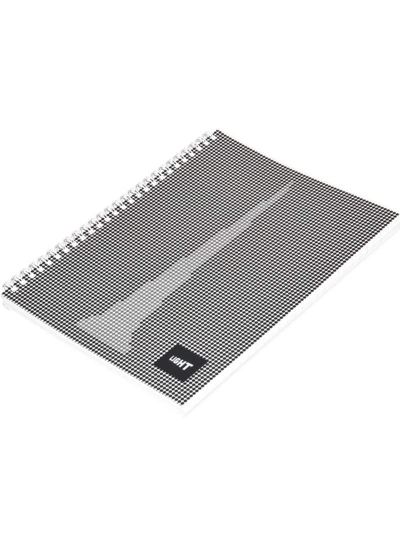 FIS LIGHT Pack of 10  Spiral Soft Cover Notebook, Single Line, 9X7 Inches (22.86 X 20.32 CM) 100 Sheets -LINB971706S - Image 4