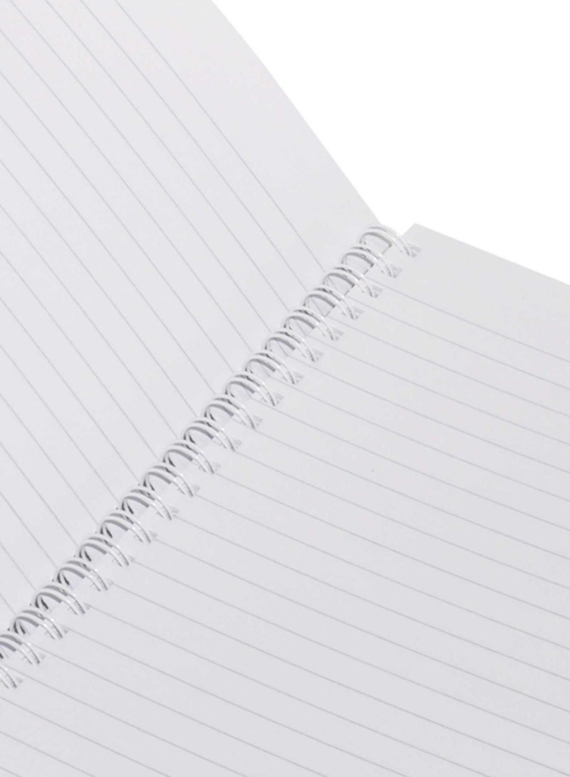 FIS LIGHT Pack of 10  Spiral Soft Cover Notebook, Single Line, 9X7 Inches (22.86 X 20.32 CM) 100 Sheets -LINB971706S - Image 2