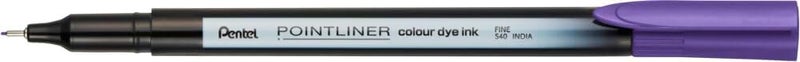 بنتل قلم Pentel S40 Pointliner، حبر صبغي ملون، سمك خط 0.4 مم، لون بنفسجي (قلم واحد) - Image 1