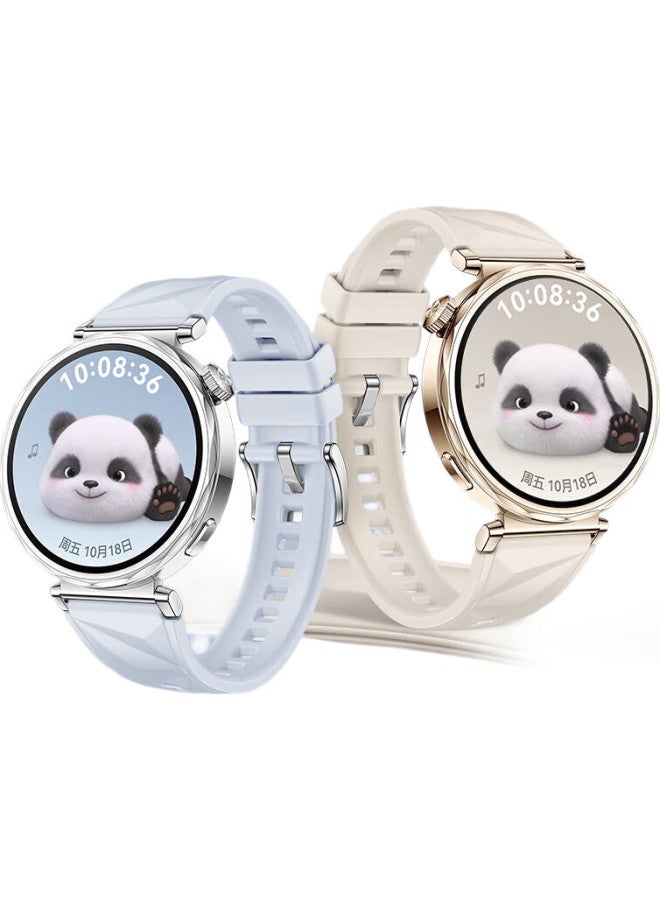 Smorss Compatible With Huawei Watch Band Gt5/Gt4 Women'S Style, Watch Gt5/4/Pro Sports Liquid Silicone Strap, Original Women'S 41Mm Dial Wristband, Starlight Color - Image 3