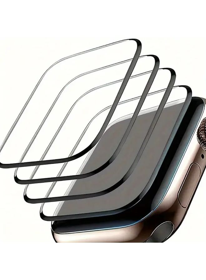 4Pcs Soft Glass 9D Full Coverage Screen Protector Film For 44mm Smartwatch - Image 5