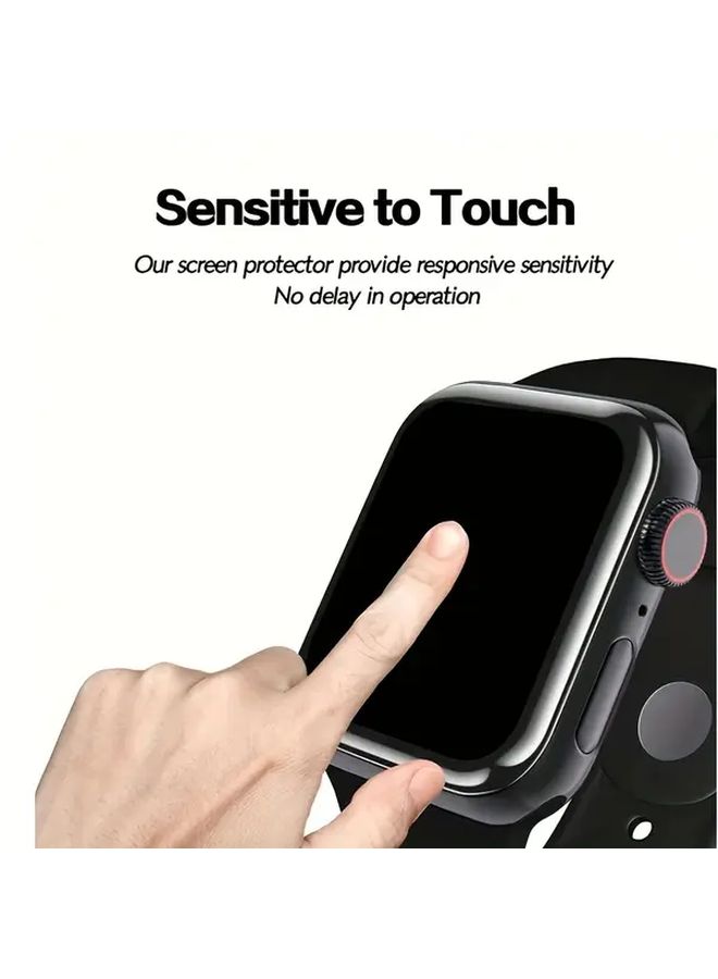 4Pcs Soft Glass 9D Full Coverage Screen Protector Film For 44mm Smartwatch - Image 4