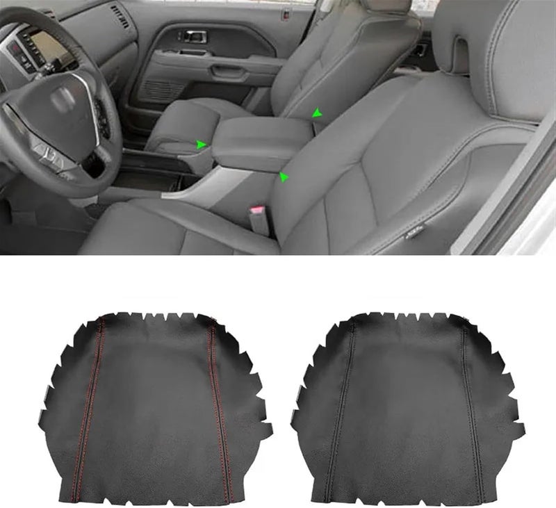 QASULER Microfiber Leather Armrest Cover for Honda Pilot - Image 5
