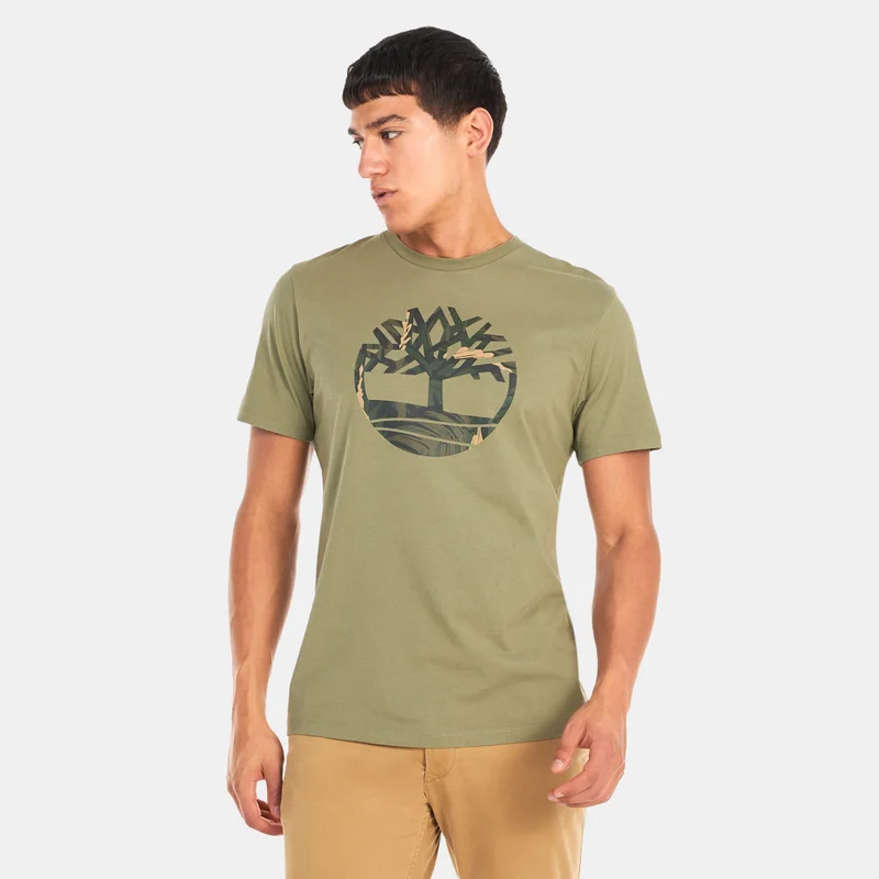 Timberland Men's Tree Logo Seasonal Camo T-Shirt