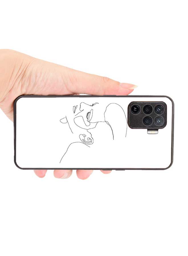 Okteq OKTEQ TPU Protection and Hybrid Rigid Clear Back Cover Case Male Face2 for Oppo A94 4G / F19 Pro / Reno5 Lite - Image 4