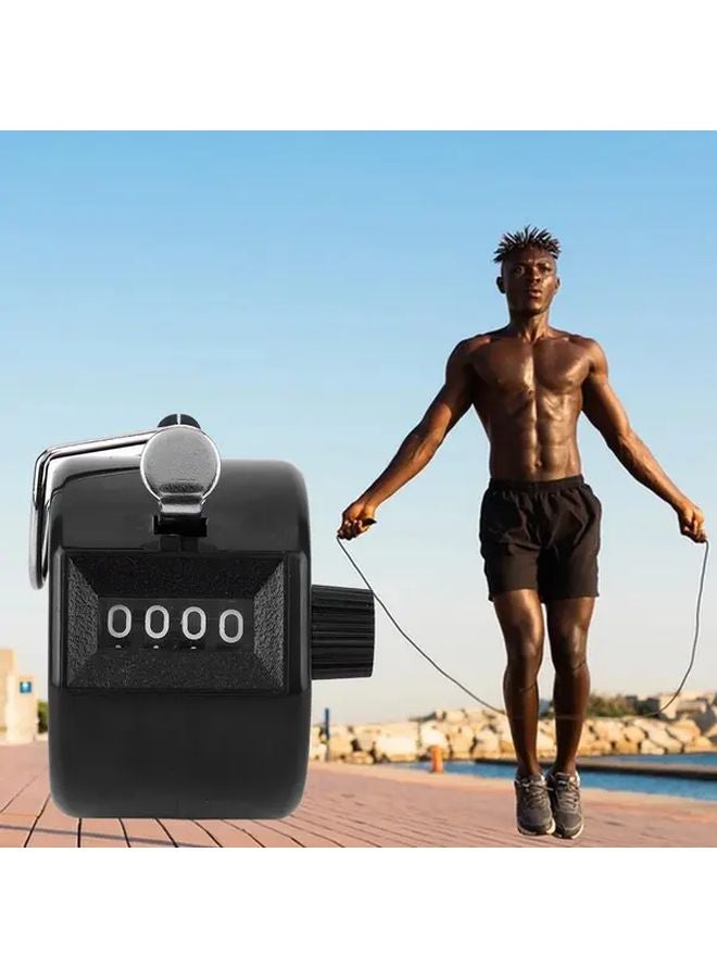 Red 4 Digit Handheld Tally Counter With Large Display Reset Button Keychain - Image 3