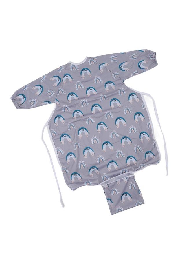 Thoraya - Coverall Baby Feeding Bib Integrated Waterproof Anti Fouling Long Sleeve Bib Easy Maintenance Full Coverage Bib for Eating SMT601 EF354 - Image 1
