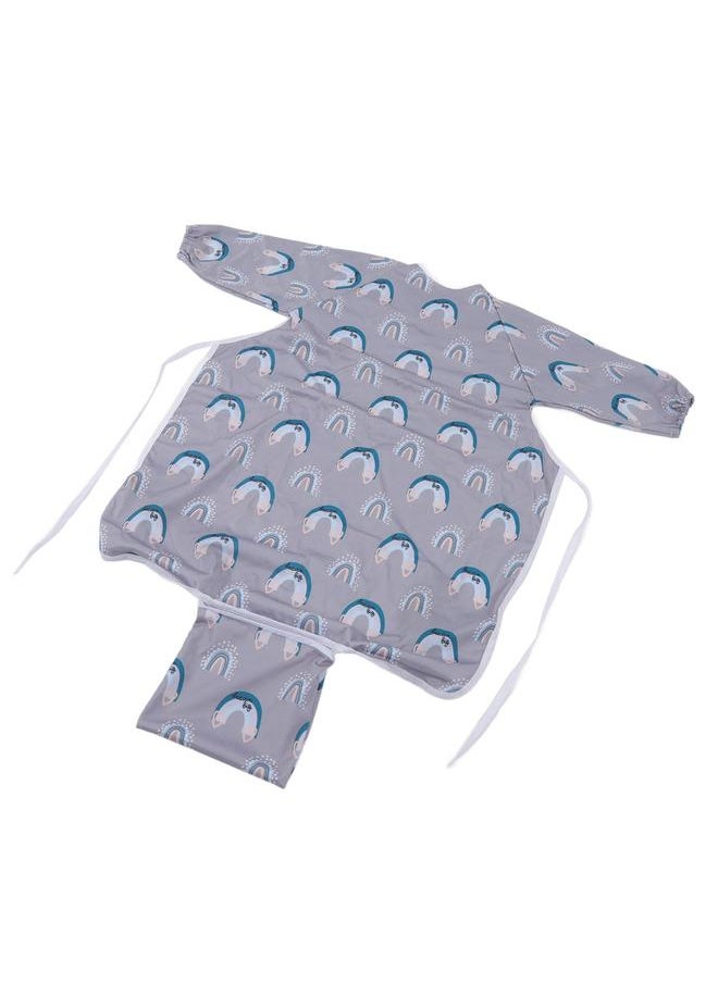 Thoraya - Coverall Baby Feeding Bib Integrated Waterproof Anti Fouling Long Sleeve Bib Easy Maintenance Full Coverage Bib for Eating SMT601 EF354 - Image 1