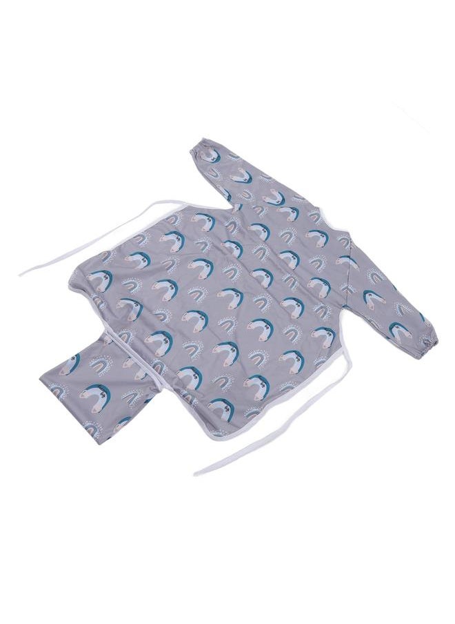Thoraya - Coverall Baby Feeding Bib Integrated Waterproof Anti Fouling Long Sleeve Bib Easy Maintenance Full Coverage Bib for Eating SMT601 EF354 - Image 1