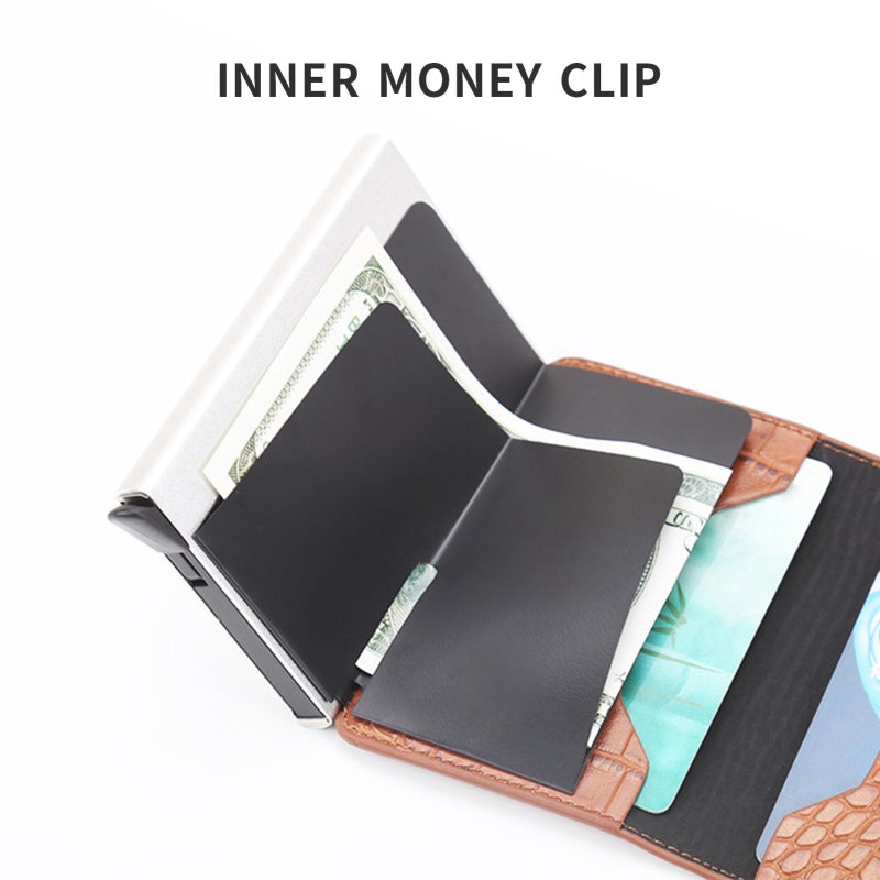 Artillery RFID Blocking Card Wallet: Slim PU Material, 5-8 Card Capacity, Snap Design - Wallet For Men For Businessmen And Daily Use - Image 2