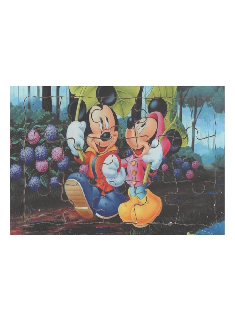 بازلز بازل خشبي ملون عن ميكي ماوس 15 قطعة