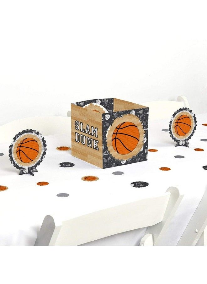 Big Dot of Happiness Nothinbut Net Basketball Baby Shower Or Birthday Party Centerpiece And Table Decoration Kit  - Image 2