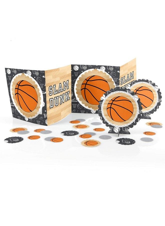 Big Dot of Happiness Nothinbut Net Basketball Baby Shower Or Birthday Party Centerpiece And Table Decoration Kit  - Image 3