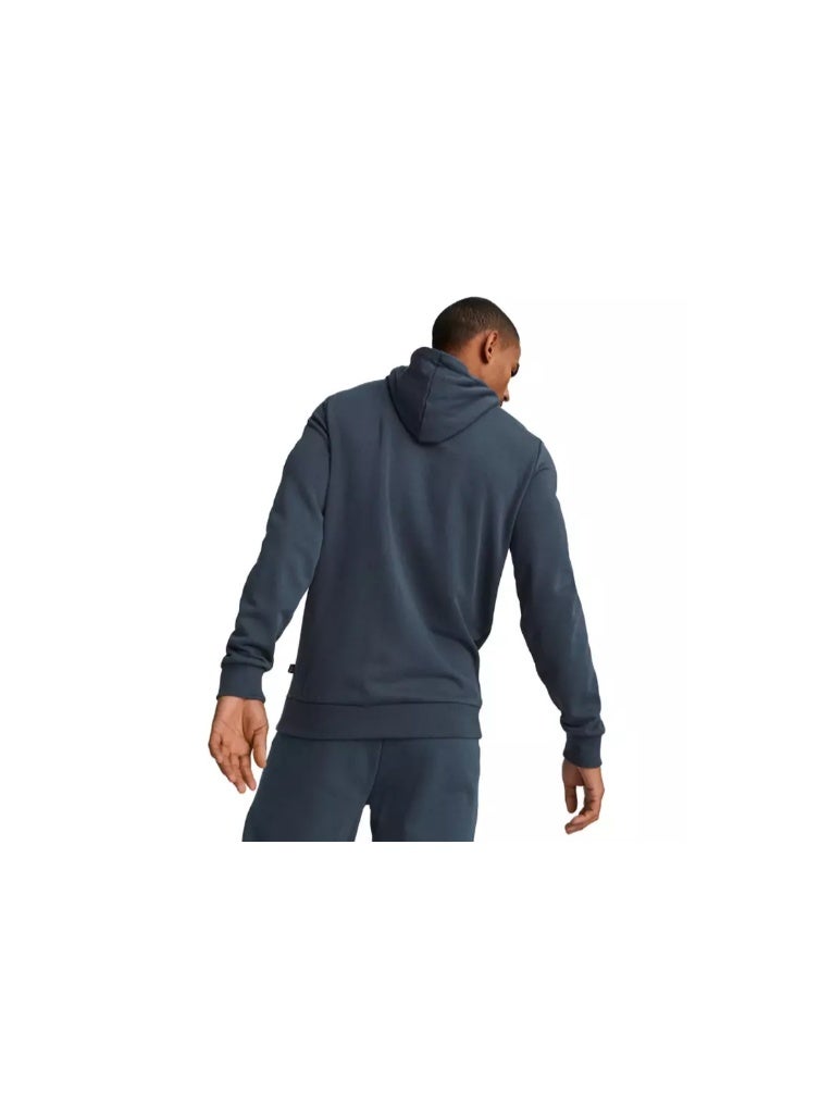 PUMA Ess+ 2 Col Big Logo Hoodie Fl B Gray Ski - Image 3