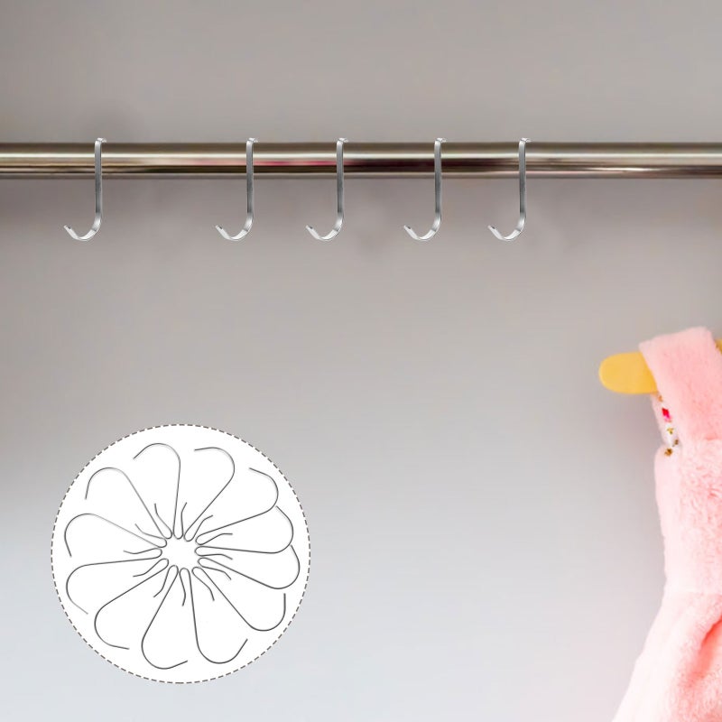 20Pcs Kitchen Hanging Hooks Stainless Steel Hooks Home Hanger Utensils Hooks - Image 2