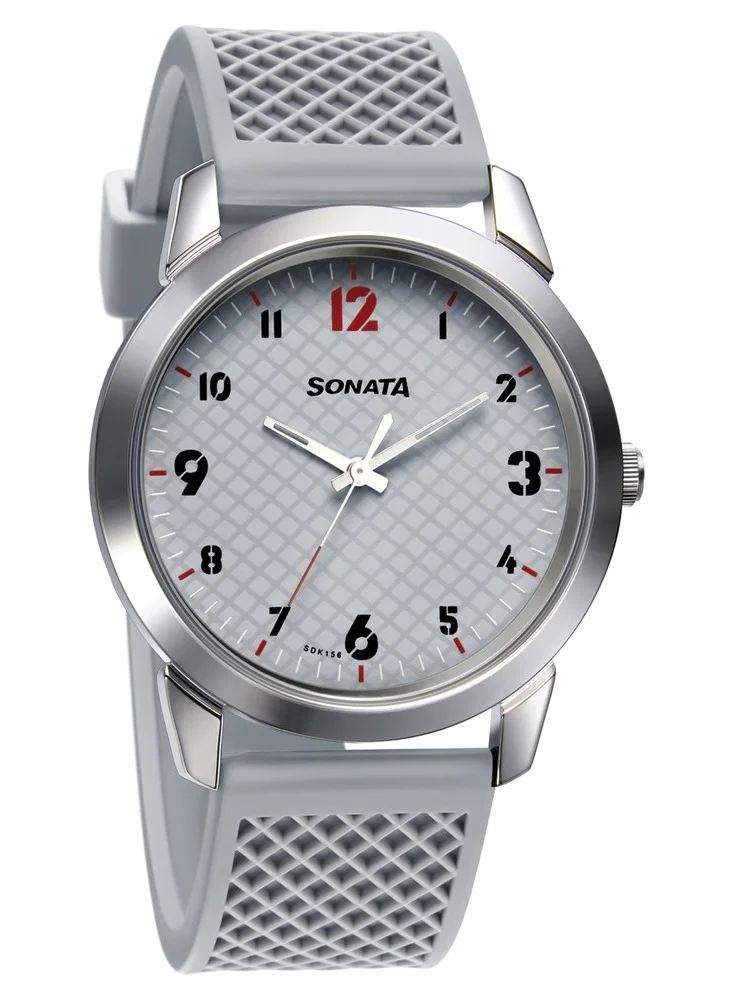 سوناتا ساعة يد تناظرية دائرية من البولي يوريثين