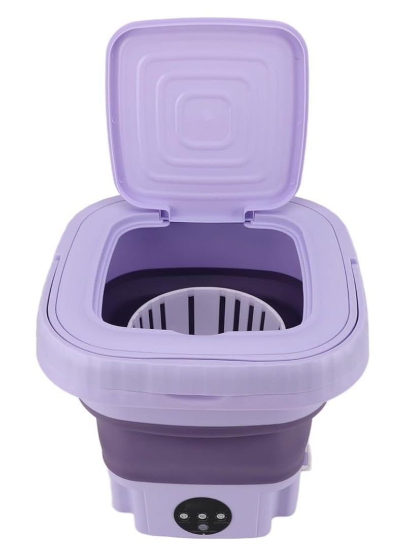 8L Portable Washing Machine, Mini Compact Washing Machine with 1.7kg Capacity – Ideal for Travel, Camping, Apartments, and Students – Perfect for Washing Underwear, Socks, Small Clothes – Lightweight, Energy-Efficient, EU Power Plug, Easy to Use