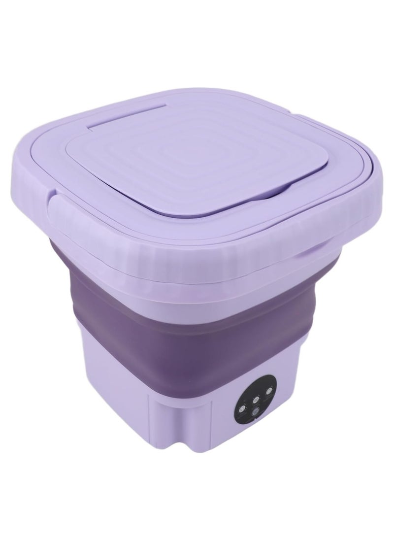 ELTRAZONE 8L Portable Washing Machine, Mini Compact Washing Machine with 1.7kg Capacity – Ideal for Travel, Camping, Apartments, and Students – Perfect for Washing Underwear, Socks, Small Clothes – Lightweight, Energy-Efficient, EU Power Plug, Easy to Use - Image 2