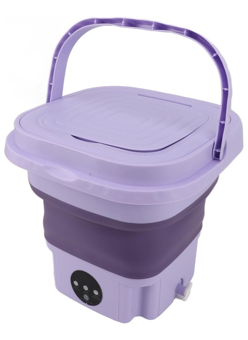 ELTRAZONE 8L Portable Washing Machine, Mini Compact Washing Machine with 1.7kg Capacity – Ideal for Travel, Camping, Apartments, and Students – Perfect for Washing Underwear, Socks, Small Clothes – Lightweight, Energy-Efficient, EU Power Plug, Easy to Use - Image 4