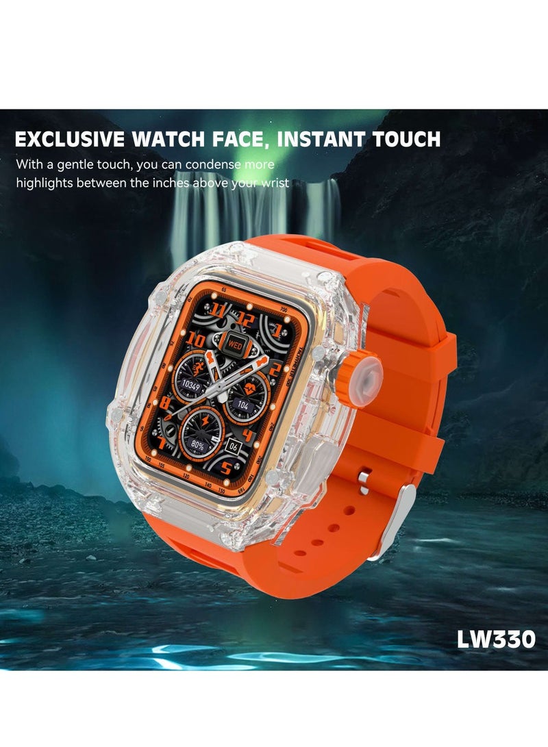 Lenyes Richard Style Smart Watch Men's Stainless Steel Bluetooth Call Waterproof Sports Fitness Tracker Smartwatch For Android ios - Image 4
