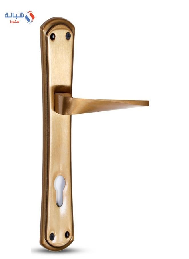 AHRAM Al-Ahram Cylinder Door Handle Set - Matte Gold 
