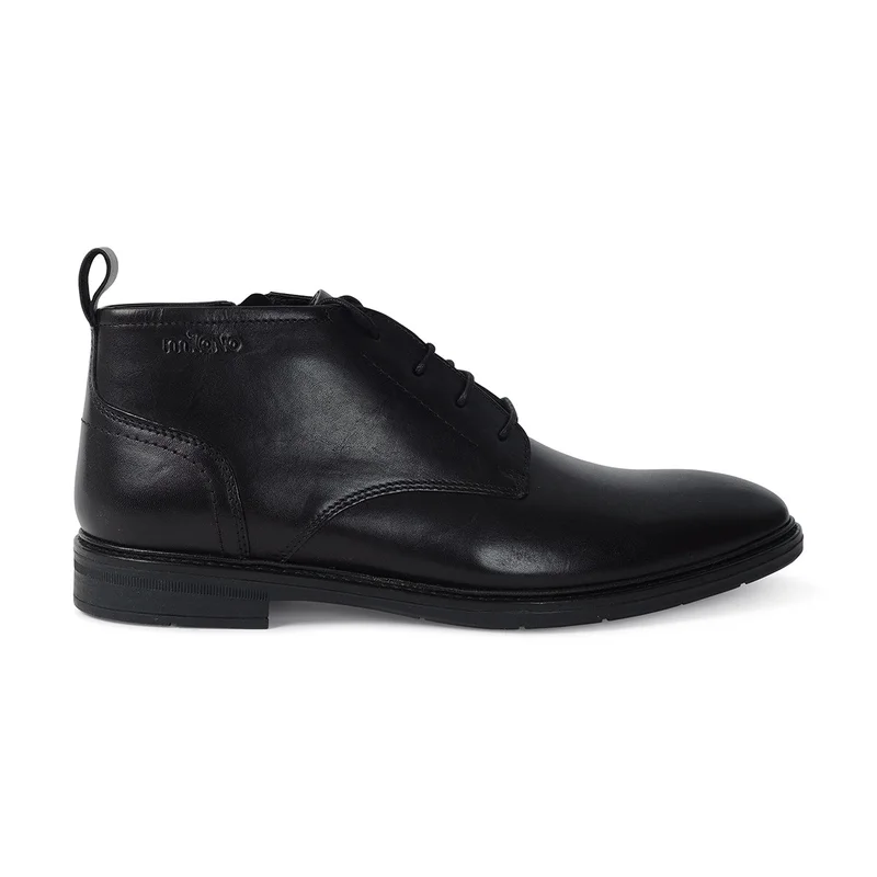 Milano Freyer Mens Leather Boots-Black