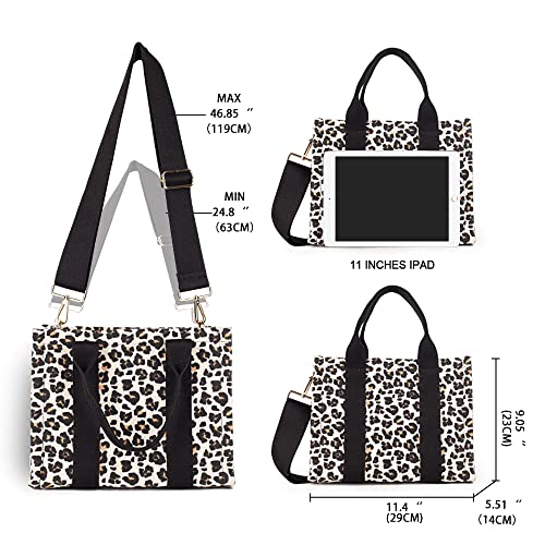 MEEJUNE Canvas Tote Bag for Women - Top Handle & Crossbody, Zipper Closure, Trendy Shoulder Bag with Adjustable Strap - Image 2
