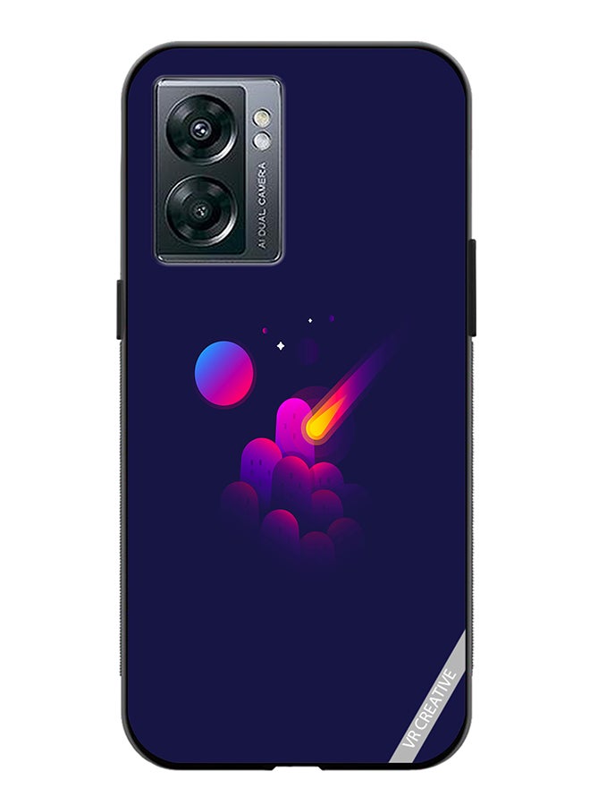 VR CREATIVE Protective Case Cover For Oppo A57 5G Space Minimalist Design Multicolour - Image 1