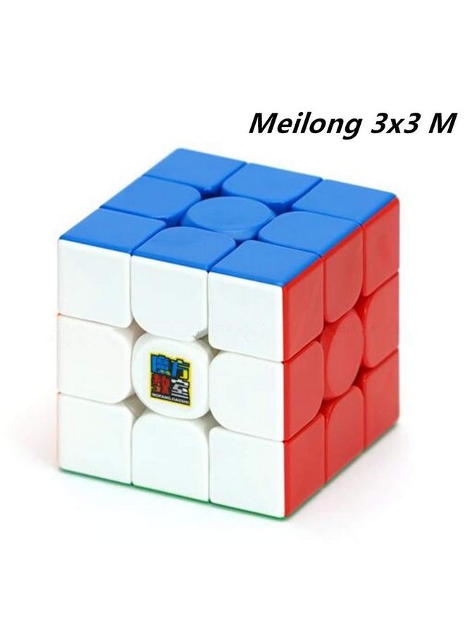 CuberSpeed - Moyu Meilong 3X3 M Magnetic Stickerless Speed Cube Mfjs Meilong 3X3X3 M Cubing Classroom Meilong 3X3 M Speed Cube - Image 1