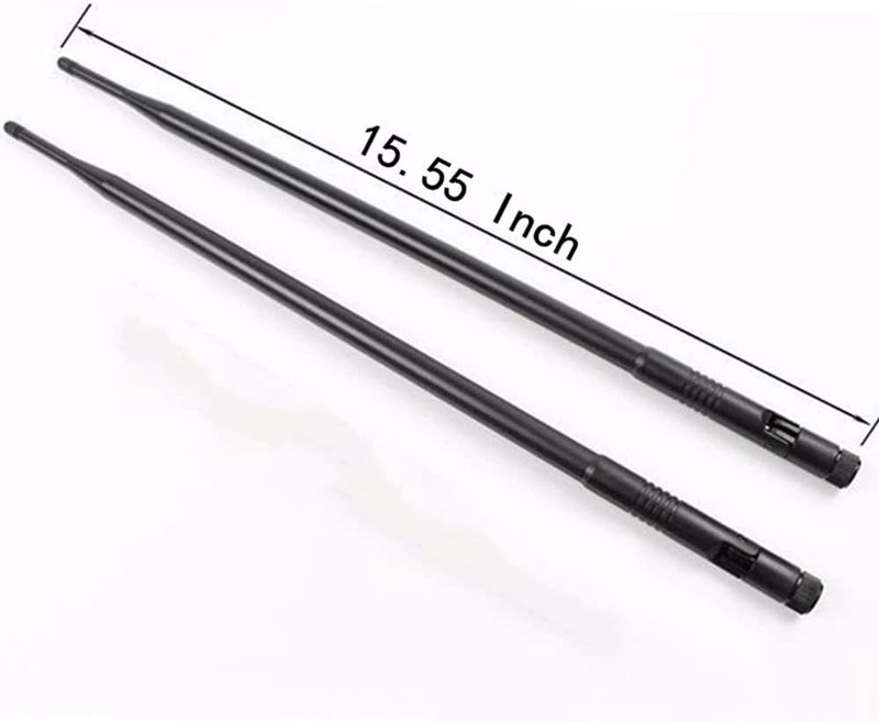 TREADALT-TEC 1.3ft 2X 10dBi WiFi Bluetooth Antenna Dual Band Omni Directional Antenna 2.4Ghz/5Ghz RP-SMA Male Long Range for Wireless Wi-Fi Router Network Devices PC Camera WiFi 6 Adapter Desktop PC USB Adapter - Image 3