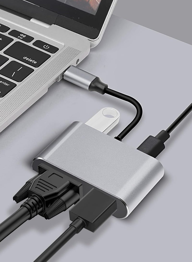 محول USB C  متعدد المنافذ 4 في 1 USB نوع سي متعدد المنافذ-272 - Image 2