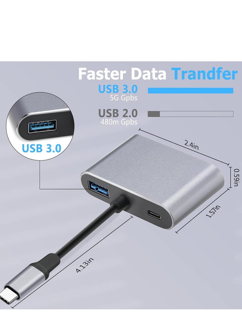 محول USB C  متعدد المنافذ 4 في 1 USB نوع سي متعدد المنافذ-272 - Image 3