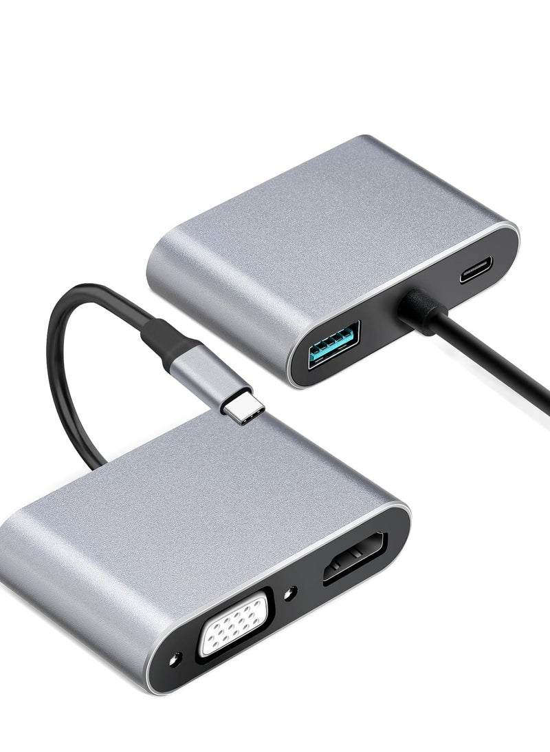 محول USB C  متعدد المنافذ 4 في 1 USB نوع سي متعدد المنافذ-272 - Image 1