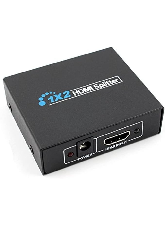 HDMI Splitter 1x2 – Full HD 1080p Video Switcher – 1 Input to 2 Outputs for HDTV, DVD, Gaming Consoles - Image 1