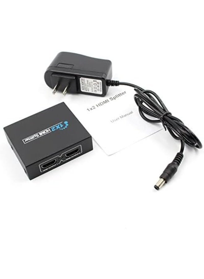 HDMI Splitter 1x2 – Full HD 1080p Video Switcher – 1 Input to 2 Outputs for HDTV, DVD, Gaming Consoles - Image 2